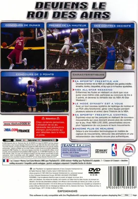 NBA Live 2005 (Japan) box cover back